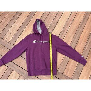 Champion Hoodie Mens Eggplant Purple Sweatshirt ~ Size Medium